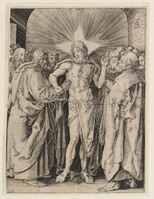 KG 00598
<br/>
De ongelovige Thomas
<br/>
<em>Dürer, Albrecht (1471-1528) - copie naar</em>